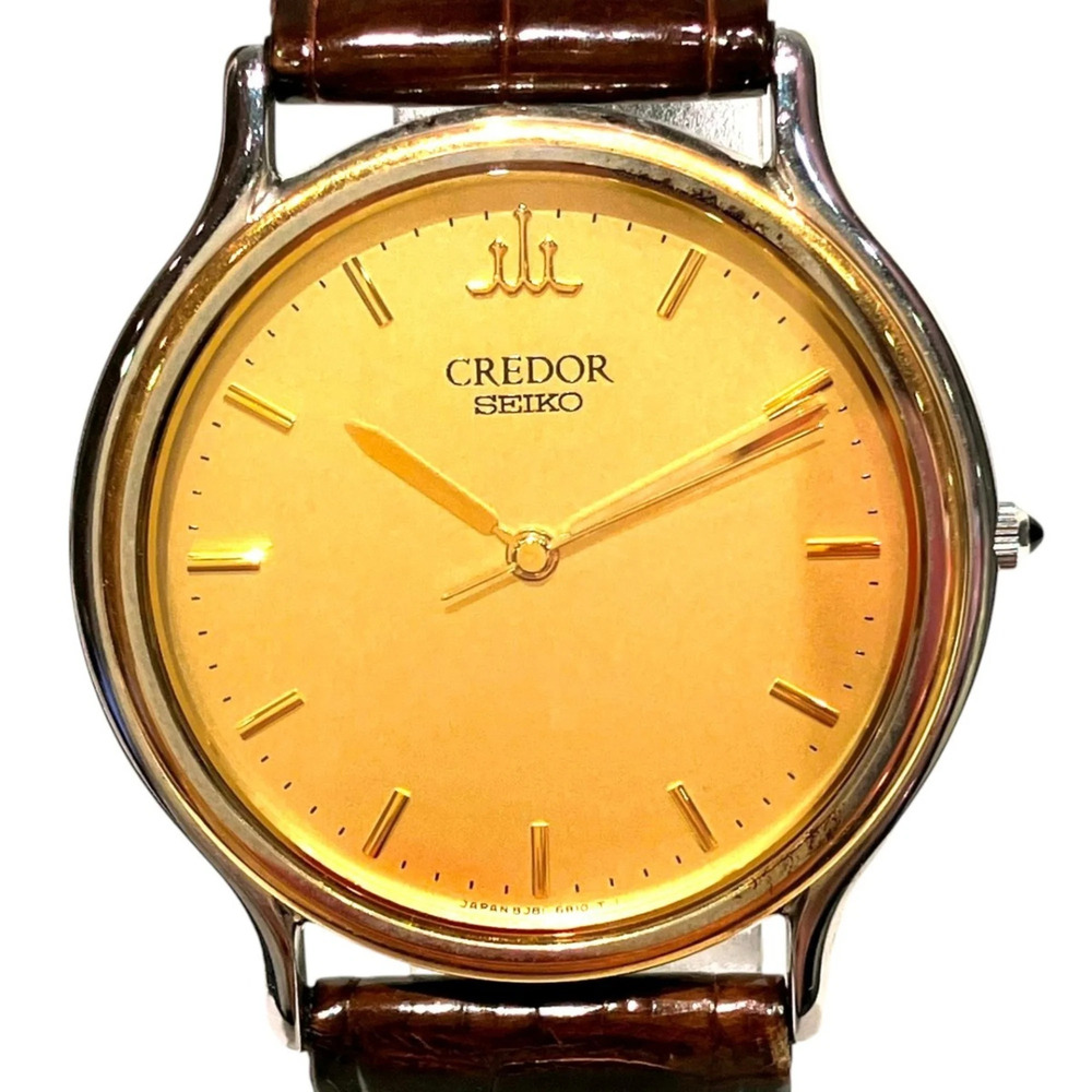 Seiko SEIKO wristwatch, total weight 23.2g, stainless steel x yellow gold lea...